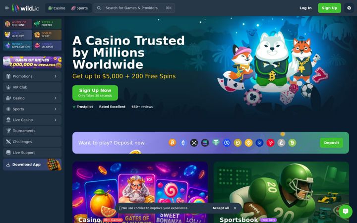 Screenshot of wild.io
