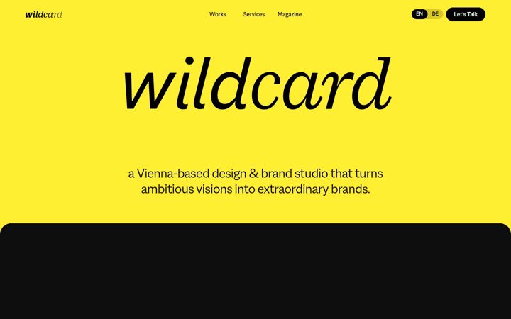Screenshot of wildcard.at