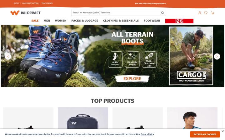 Screenshot of wildcraft.com