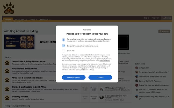 Screenshot of wilddog.net.za