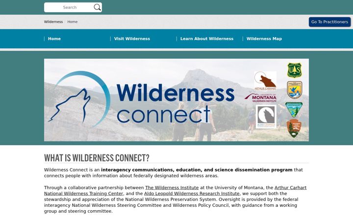 Screenshot of wilderness.net