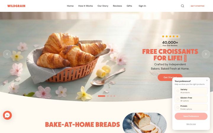 Screenshot of wildgrain.com
