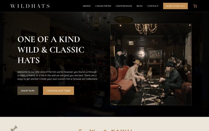 Screenshot of wildhatsofficial.com