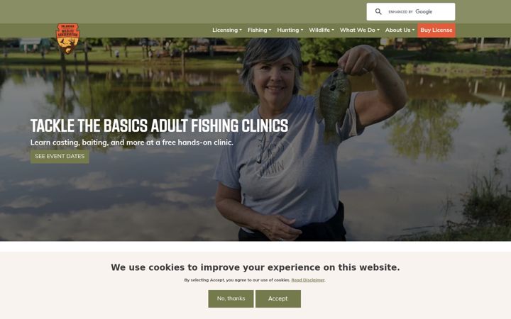Screenshot of wildlifedepartment.com