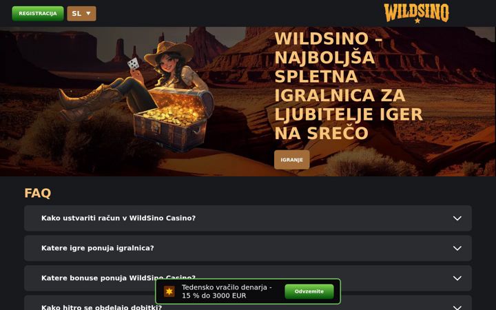 Screenshot of wildsino-official.com