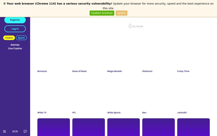 Screenshot of wildz.com