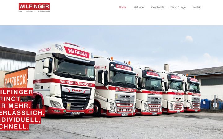 Screenshot of wilfinger.cc