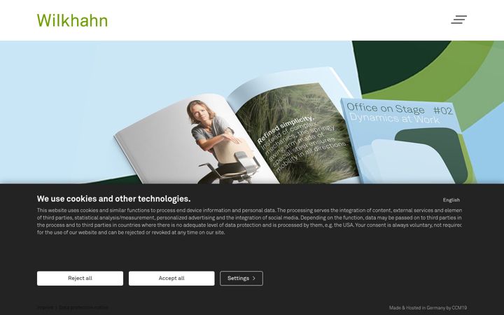 Screenshot of wilkhahn.com