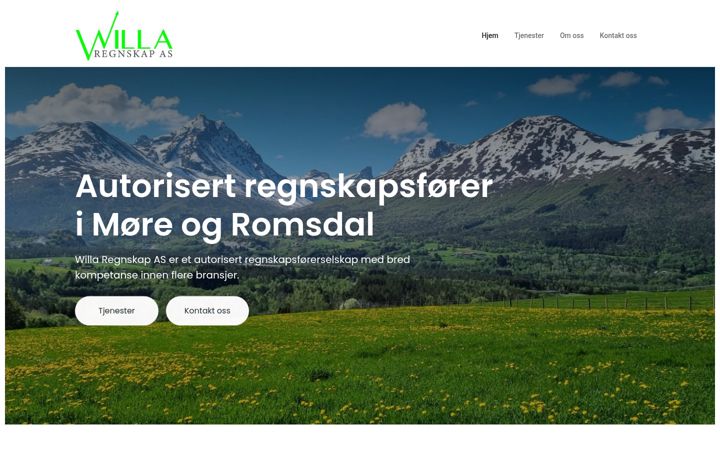 Screenshot of willaregnskap.no