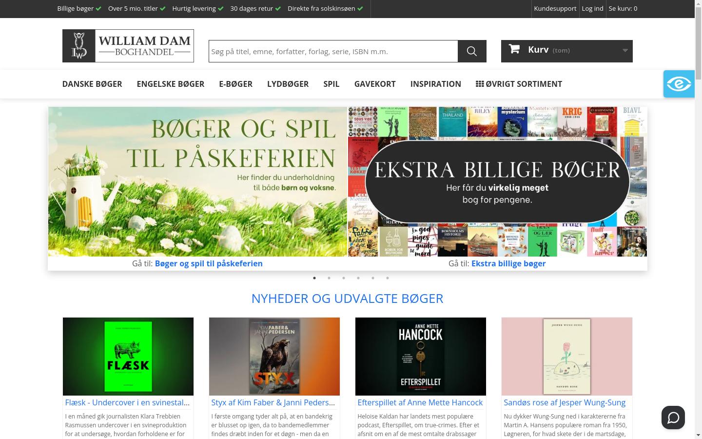 Screenshot of williamdam.dk