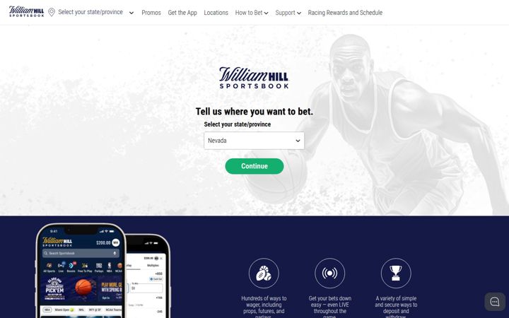Screenshot of williamhill.us