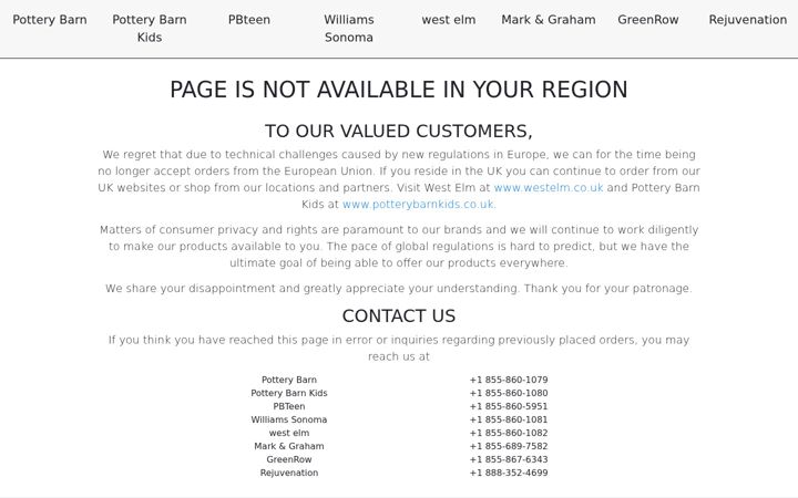 Screenshot of williams-sonoma.ca
