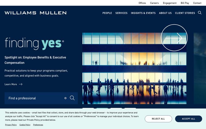 Screenshot of williamsmullen.com