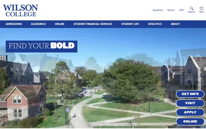 Screenshot of wilson.edu