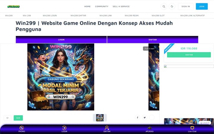Screenshot of win299.co
