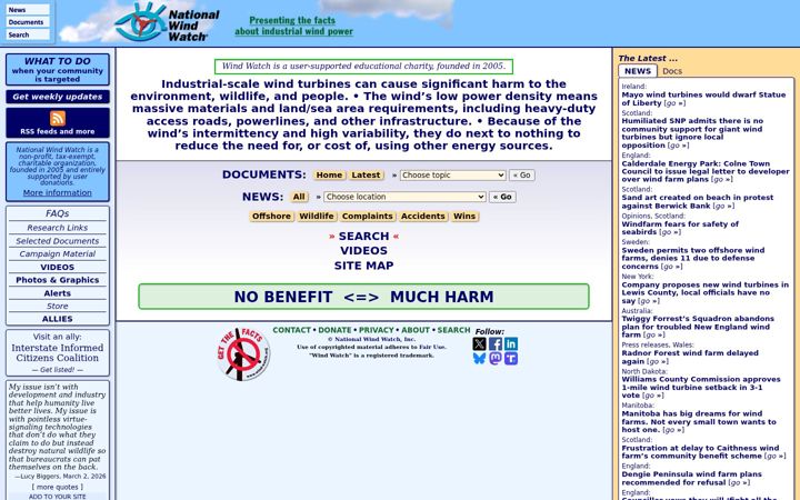 Screenshot of wind-watch.org