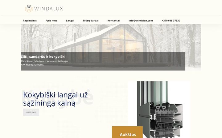 Screenshot van windalux.com