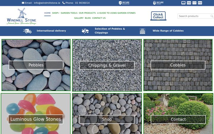 Screenshot του windmillstone.ie