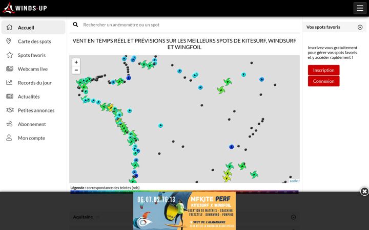 Screenshot of winds-up.com
