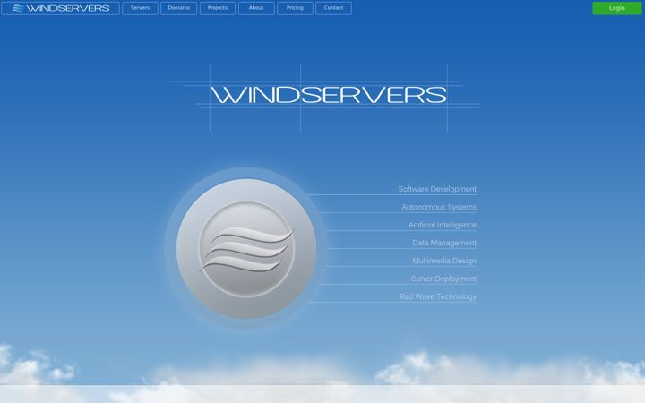Screenshot of windservers.com