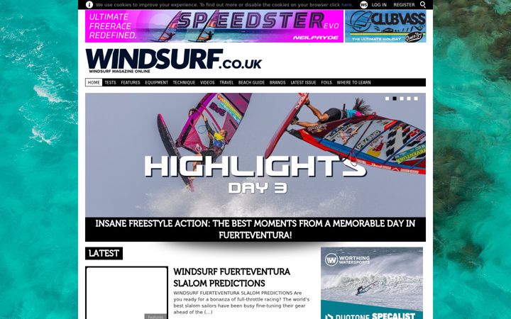 Screenshot di windsurf.co.uk
