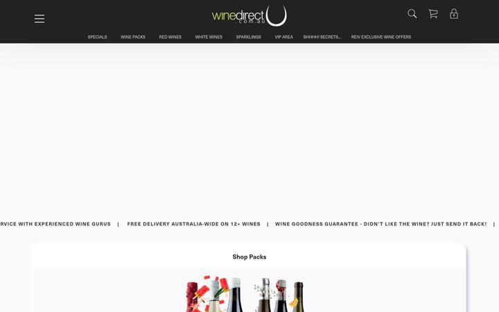 Skjermbilde av winedirect.com.au