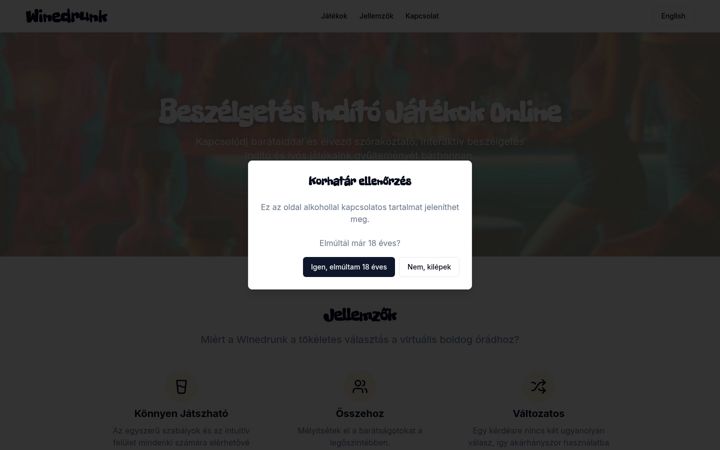 Skjámynd af winedrunkgame.com