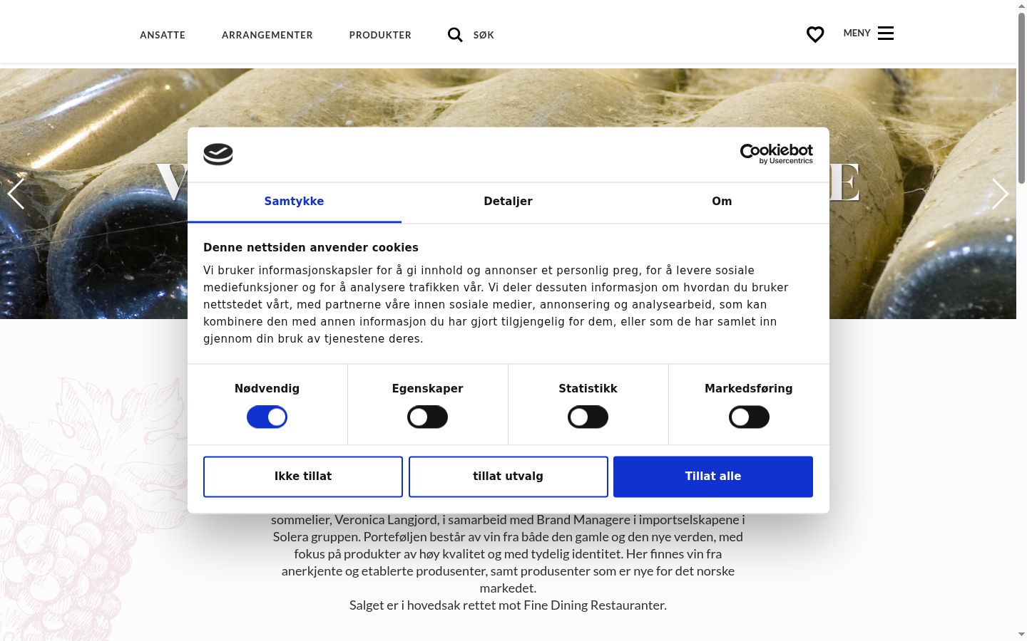 Screenshot tal-banner tal-kunsens muri qabel kwalunkwe interazzjoni