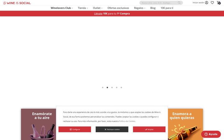 Screenshot of wineissocial.com