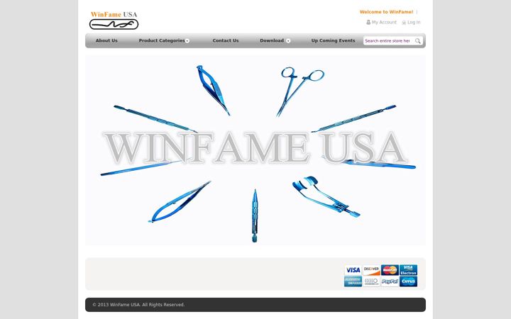 Screenshot of winfameusa.com