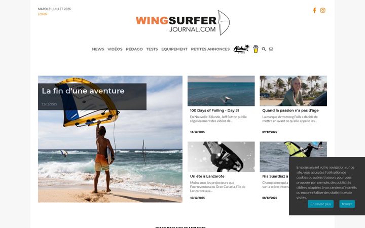 Екранна снимка на wingsurferjournal.com