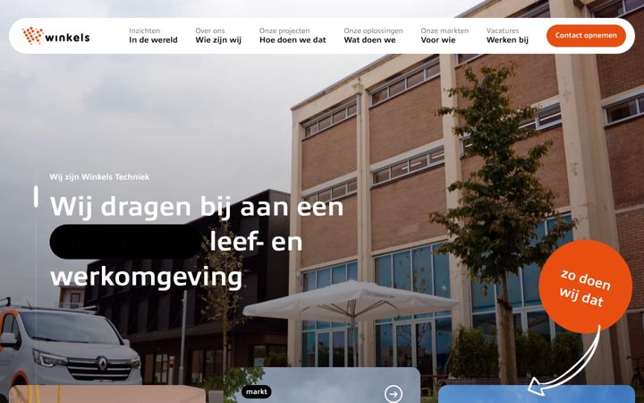 Skærmbillede af winkelstechniek.nl
