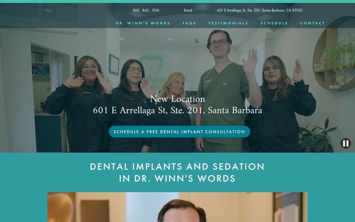 Screenshot ta' winndentalimplants.com