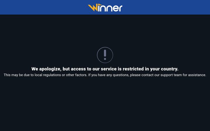 Screenshot di winner.bet