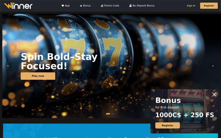 Screenshot of winnerbetcasino.net