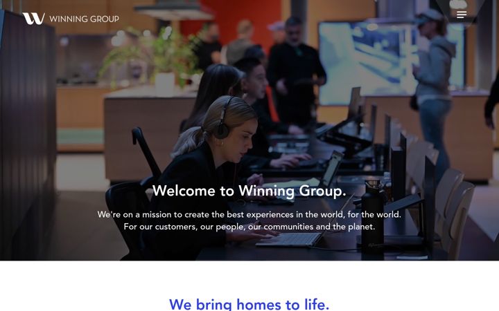 Captura de ecrã de winning.com.au