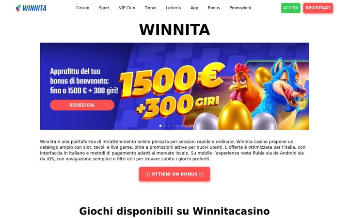 Screenshot of winnitta.it