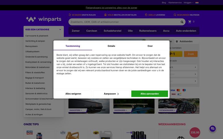 Screenshot of winparts.net