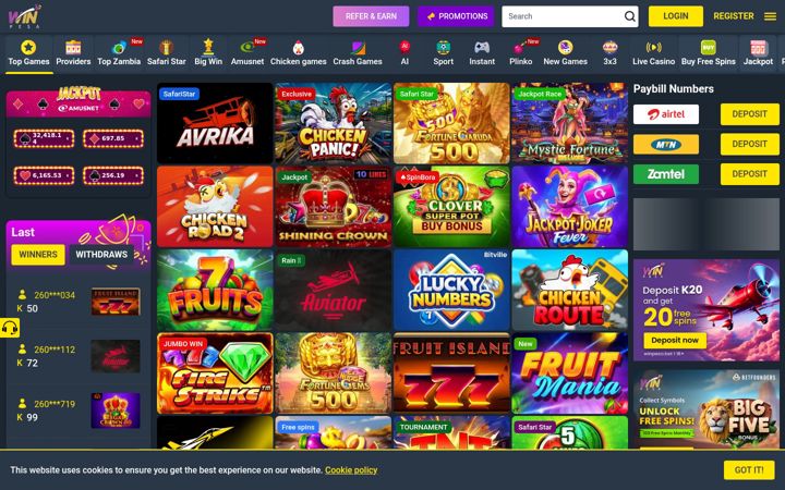 Screenshot of winpesa.bet