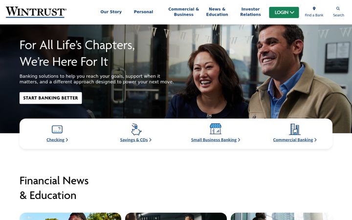 Screenshot of wintrust.com
