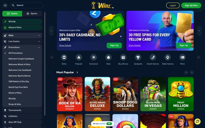 Screenshot of winz.io
