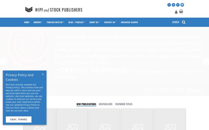 Screenshot of wipfandstock.com
