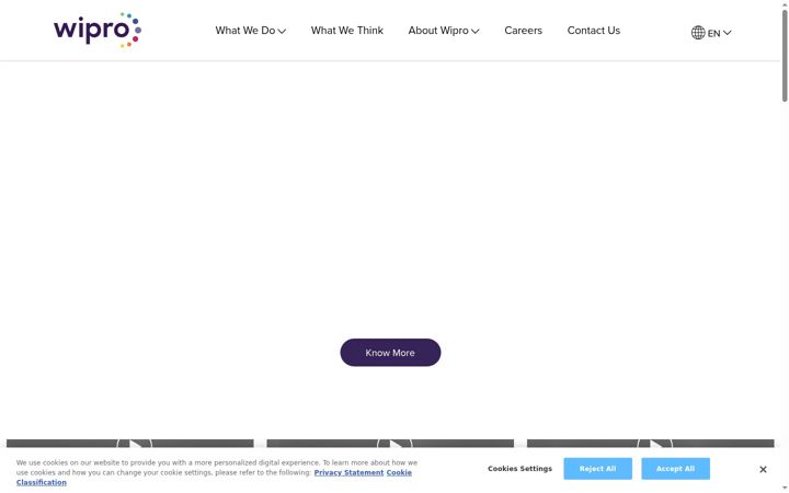 Captura de pantalla de wipro.com