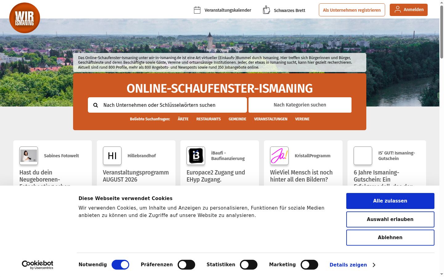 Sutikimo reklamjuostės, rodytos prieš bet kokią sąveiką, ekrano kopija