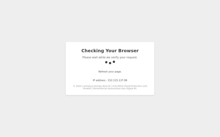 Screenshot stránky wirajaya-jasinga.desa.id