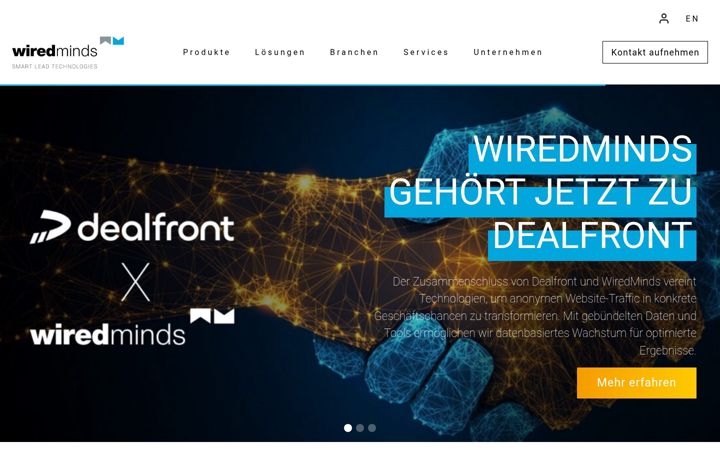 Captură de ecran a wiredminds.de
