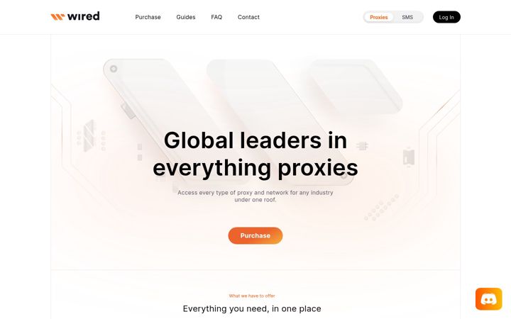 Zrzut ekranu wiredproxies.com
