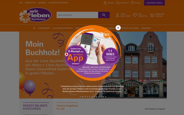 Screenshot of wirleben.de