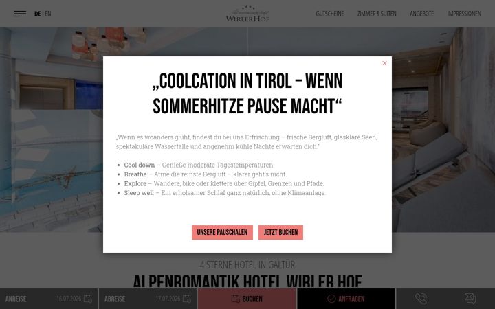 Screenshot von wirlerhof-galtuer.at