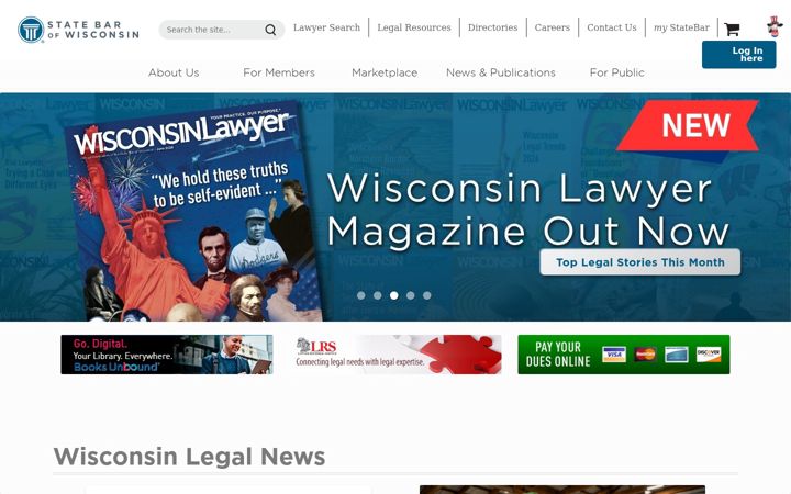 Screenshot of wisbar.org